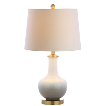 Gradient 25" Ceramic/Brass LED Table Lamp - JONATHAN Y